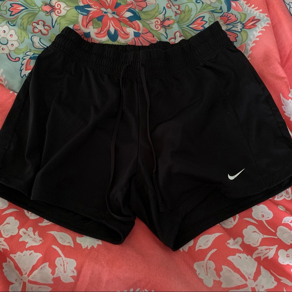 black nike shorts